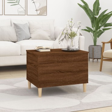 vidaXL Τραπεζάκι Σαλονιού Καφέ Δρυς 60x44,5x45cm Επεξεργασμένο Ξύλο 1 τεμ.