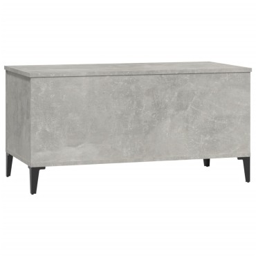 vidaXL Τραπεζάκι Σαλονιού Γκρι Σκυροδ. 90x44,5x45cm Επεξεργ. Ξύλο 1 τεμ.