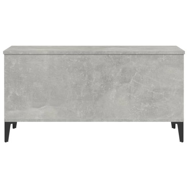 vidaXL Τραπεζάκι Σαλονιού Γκρι Σκυροδ. 90x44,5x45cm Επεξεργ. Ξύλο 1 τεμ.