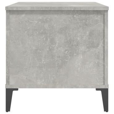vidaXL Τραπεζάκι Σαλονιού Γκρι Σκυροδ. 90x44,5x45cm Επεξεργ. Ξύλο 1 τεμ.