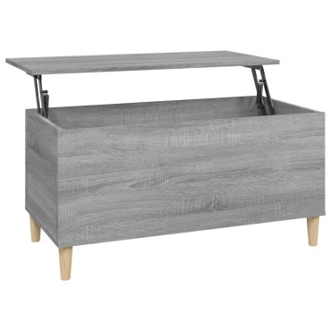 vidaXL Τραπεζάκι Σαλονιού Γκρι Sonoma 90x44,5x45cmΕπεξεργασμένο Ξύλο 1 τεμ.