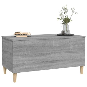 vidaXL Τραπεζάκι Σαλονιού Γκρι Sonoma 90x44,5x45cmΕπεξεργασμένο Ξύλο 1 τεμ.