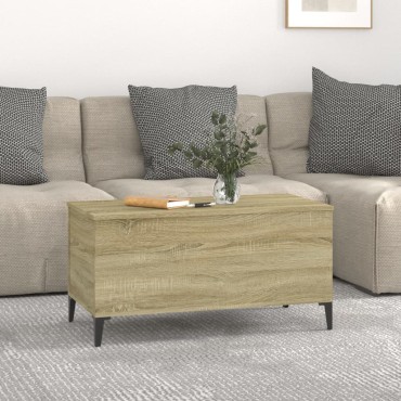 vidaXL Τραπεζάκι Σαλονιού Sonoma Δρυς 90x44,5x45cm Επεξεργασμένο Ξύλο 1 τεμ.