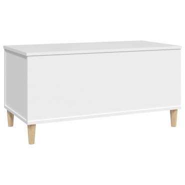 vidaXL Τραπεζάκι Σαλονιού Λευκό 90x44,5x45cm από Επεξεργασμένο Ξύλο 1 τεμ.
