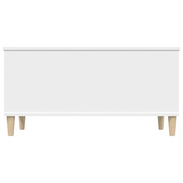 vidaXL Τραπεζάκι Σαλονιού Λευκό 90x44,5x45cm από Επεξεργασμένο Ξύλο 1 τεμ.