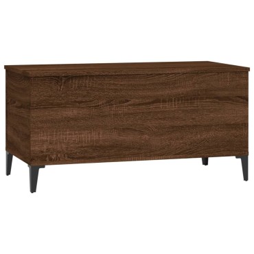 vidaXL Τραπεζάκι Σαλονιού Καφέ Δρυς 90x44,5x45cm Επεξεργασμένο Ξύλο 1 τεμ.