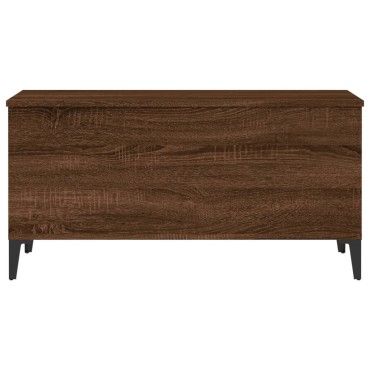 vidaXL Τραπεζάκι Σαλονιού Καφέ Δρυς 90x44,5x45cm Επεξεργασμένο Ξύλο 1 τεμ.