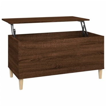 vidaXL Τραπεζάκι Σαλονιού Καφέ Δρυς 90x44,5x45cm Επεξεργασμένο Ξύλο 1 τεμ.