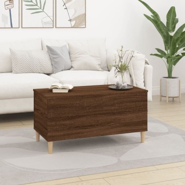 vidaXL Τραπεζάκι Σαλονιού Καφέ Δρυς 90x44,5x45cm Επεξεργασμένο Ξύλο 1 τεμ.