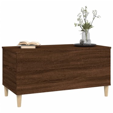 vidaXL Τραπεζάκι Σαλονιού Καφέ Δρυς 90x44,5x45cm Επεξεργασμένο Ξύλο 1 τεμ.