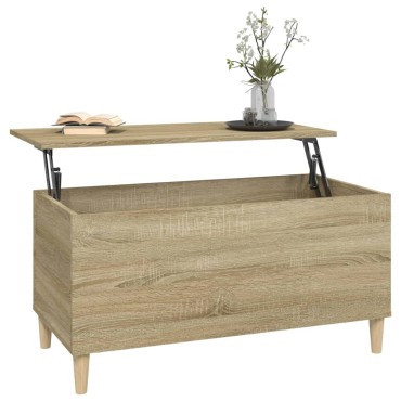 vidaXL Τραπεζάκι Σαλονιού Sonoma Δρυς 90x44,5x45cm Επεξεργασμένο Ξύλο 1 τεμ.