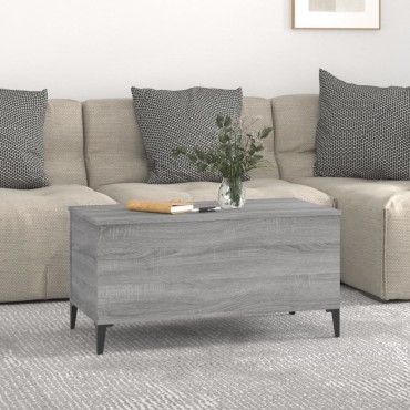 vidaXL Τραπεζάκι Σαλονιού Γκρι Sonoma 90x44,5x45cmΕπεξεργασμένο Ξύλο 1 τεμ.