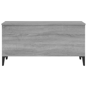vidaXL Τραπεζάκι Σαλονιού Γκρι Sonoma 90x44,5x45cmΕπεξεργασμένο Ξύλο 1 τεμ.