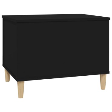 vidaXL Τραπεζάκι Σαλονιού Μαύρο 60x44,5x45cm Επεξεργασμένο Ξύλο 1 τεμ.