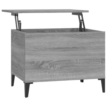 vidaXL Τραπεζάκι Σαλονιού Γκρι Sonoma 60x44,5x45cm Επεξεργασμένο Ξύλο 1 τεμ.