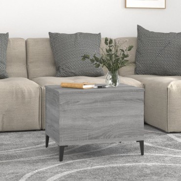 vidaXL Τραπεζάκι Σαλονιού Γκρι Sonoma 60x44,5x45cm Επεξεργασμένο Ξύλο 1 τεμ.