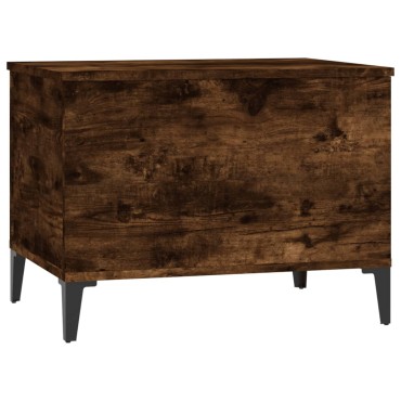 vidaXL Τραπεζάκι Σαλονιού Καπνιστή Δρυς 60x44,5x45cm Επεξ. Ξύλο 1 τεμ.