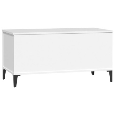 vidaXL Τραπεζάκι Σαλονιού Λευκό 90x44,5x45cm από Επεξεργασμένο Ξύλο 1 τεμ.