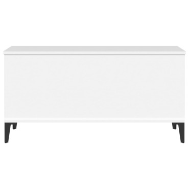 vidaXL Τραπεζάκι Σαλονιού Λευκό 90x44,5x45cm από Επεξεργασμένο Ξύλο 1 τεμ.