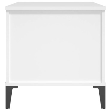 vidaXL Τραπεζάκι Σαλονιού Λευκό 90x44,5x45cm από Επεξεργασμένο Ξύλο 1 τεμ.