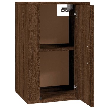 vidaXL Έπιπλο Τηλεόρασης Επιτοίχιο Καφέ Δρυς 40x34,5x60cm