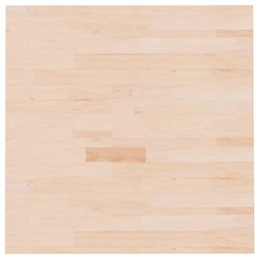 vidaXL Επιφάνεια Τραπεζιού Τετράγωνη 70x70x2,5cm Μασίφ Ξύλο Δρυς 1 τεμ.