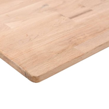 vidaXL Επιφάνεια Τραπεζιού Τετράγωνη 70x70x2,5cm Μασίφ Ξύλο Δρυς 1 τεμ.