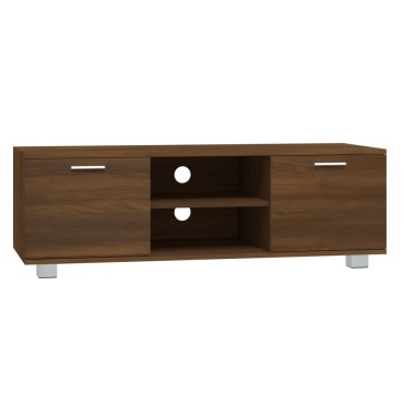 vidaXL Έπιπλο Τηλεόρασης Καφέ Δρυς 120x40,5x35cm Επεξεργασμένο Ξύλο