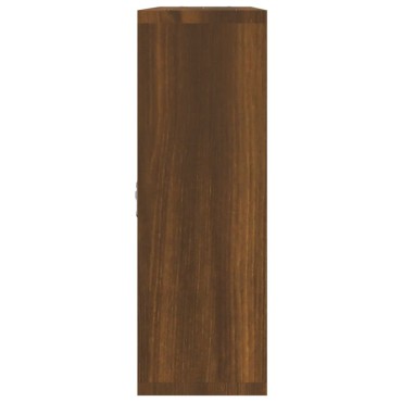 vidaXL Ραφιέρα Τοίχου 8 Τμημάτων Καφέ Δρυς 85x16x47,5cm 1 τεμ.