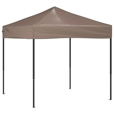 vidaXL Τέντα Εκδηλώσεων Πτυσσόμενη Taupe 2 x 2 μ.