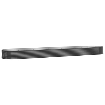 vidaXL Ζαρντινιέρα Ανθρακί 507x100x36εκ Ατσάλι με Ηλεκτρ. Βαφή Πούδρας