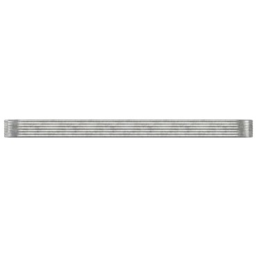 vidaXL Ζαρντινιέρα Ασημί 507x100x36 εκ. Ατσάλι με Ηλεκτρ. Βαφή Πούδρας