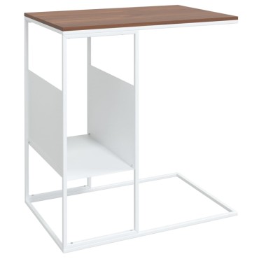 vidaXL Τραπέζι Βοηθητικό Λευκό 55x36x59,5cm από Επεξεργασμένο Ξύλο 1 τεμ.