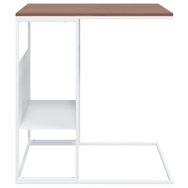 vidaXL Τραπέζι Βοηθητικό Λευκό 55x36x59,5cm από Επεξεργασμένο Ξύλο 1 τεμ.
