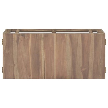 vidaXL Ντουλάπι Μπάνιου Επιτοίχιο 90x39x40cm από Μασίφ Ξύλο Teak 1 τεμ.
