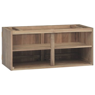 vidaXL Ντουλάπι Μπάνιου Επιτοίχιο 90x39x40cm από Μασίφ Ξύλο Teak 1 τεμ.