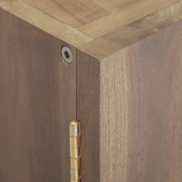 vidaXL Ντουλάπι Μπάνιου Επιτοίχιο 90x39x40cm από Μασίφ Ξύλο Teak 1 τεμ.