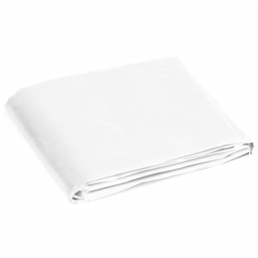 vidaXL Μουσαμάς Λευκός 180 γρ./μ.² 3 x 4 μ. από HDPE