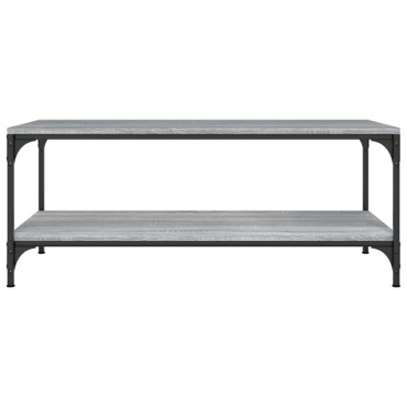 vidaXL Τραπεζάκι Σαλονιού Γκρι Sonoma 100x50x40cm Επεξεργασμένο Ξύλο 1 τεμ.