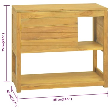 vidaXL Έπιπλο Μπάνιου 85x40x75cm από Μασίφ Ξύλο Teak 1 τεμ.