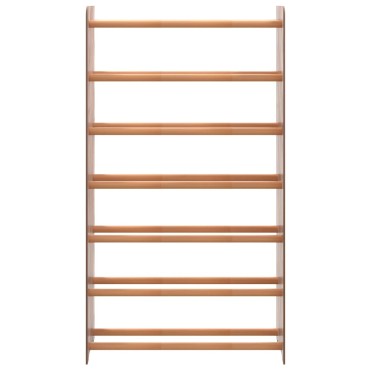 vidaXL Παπουτσοθήκη Καφέ 65x24x117cm από Επεξεργασμένο Ξύλο