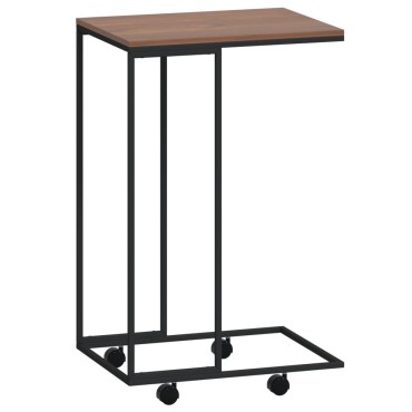 vidaXL Βοηθητικό Τραπέζι με Ρόδες Μαύρο 40x30x63,5cm Επεξ. Ξύλο
