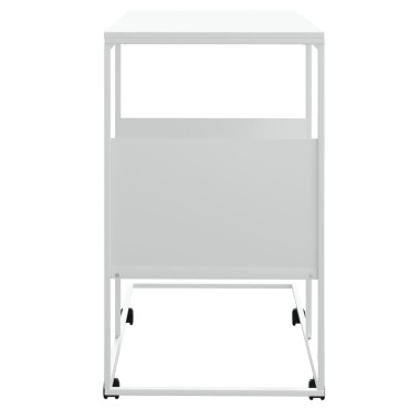 vidaXL Βοηθητικό Τραπέζι με Ρόδες Λευκό 55x36x63,5cm Επεξεργ. Ξύλο