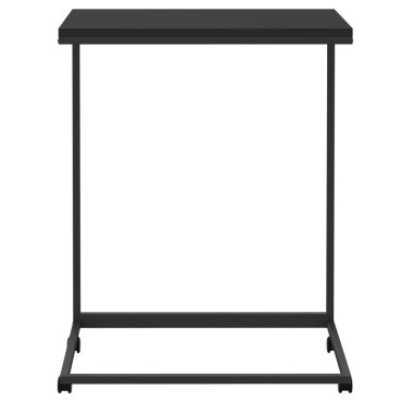 vidaXL Βοηθητικό Τραπέζι με Ρόδες Μαύρο 55x35x70cm Επεξ. Ξύλο
