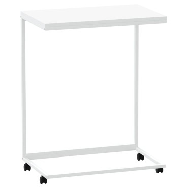 vidaXL Βοηθητικό Τραπέζι με Ρόδες Λευκό 55x35x70cm Επεξ. Ξύλο