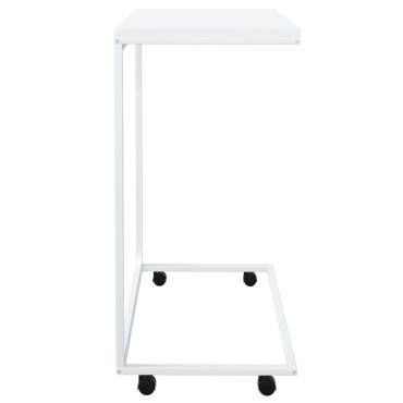 vidaXL Βοηθητικό Τραπέζι με Ρόδες Λευκό 55x35x70cm Επεξ. Ξύλο