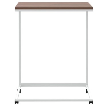 vidaXL Βοηθητικό Τραπέζι με Ρόδες Λευκό 55x35x70cm Επεξ. Ξύλο