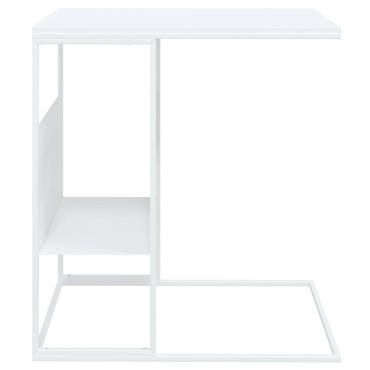vidaXL Τραπέζι Βοηθητικό Λευκό 55x36x59,5cm από Επεξεργασμένο Ξύλο 1 τεμ.