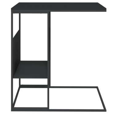 vidaXL Τραπέζι Βοηθητικό Μαύρο 55x36x59,5cm από Επεξεργασμένο Ξύλο 1 τεμ.
