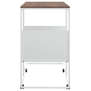 vidaXL Βοηθητικό Τραπέζι με Ρόδες Λευκό 55x36x63,5cm Επεξ. Ξύλο